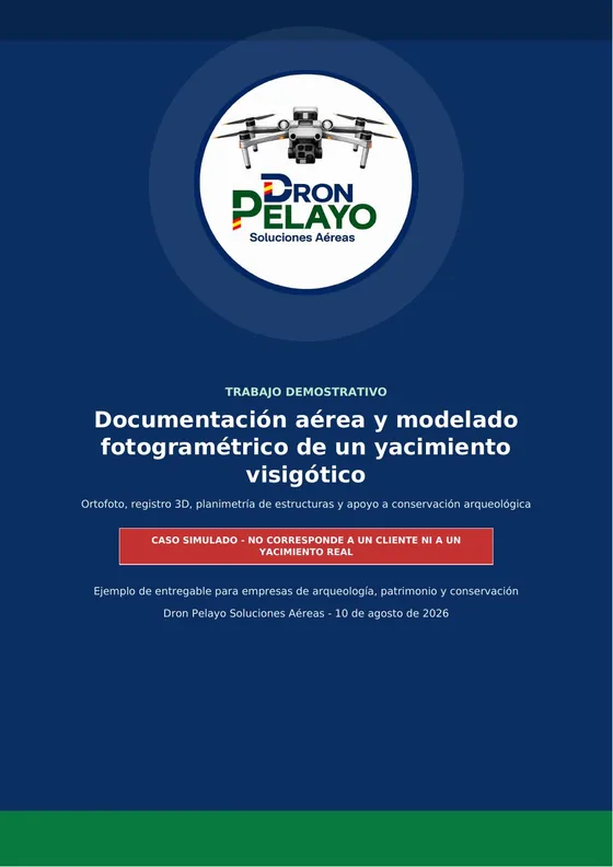 Portada del trabajo demostrativo de documentación arqueológica