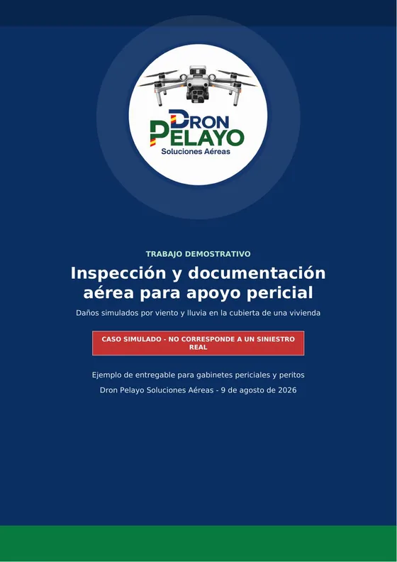 Portada del trabajo demostrativo de apoyo pericial en vivienda