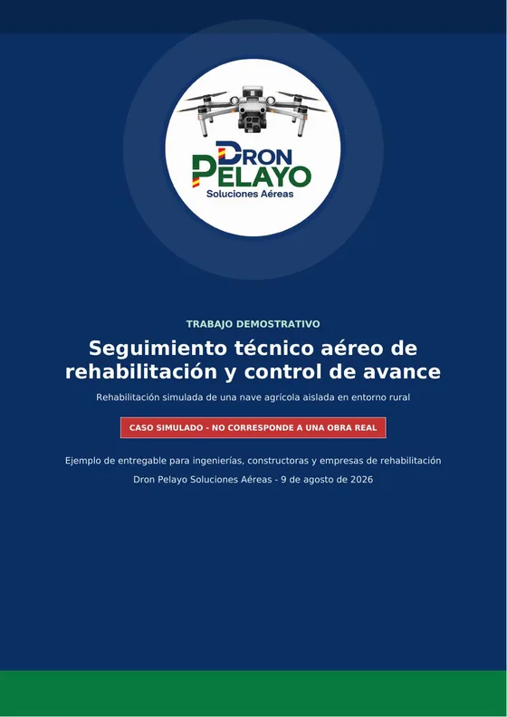 Portada del trabajo demostrativo de seguimiento de obra y rehabilitación